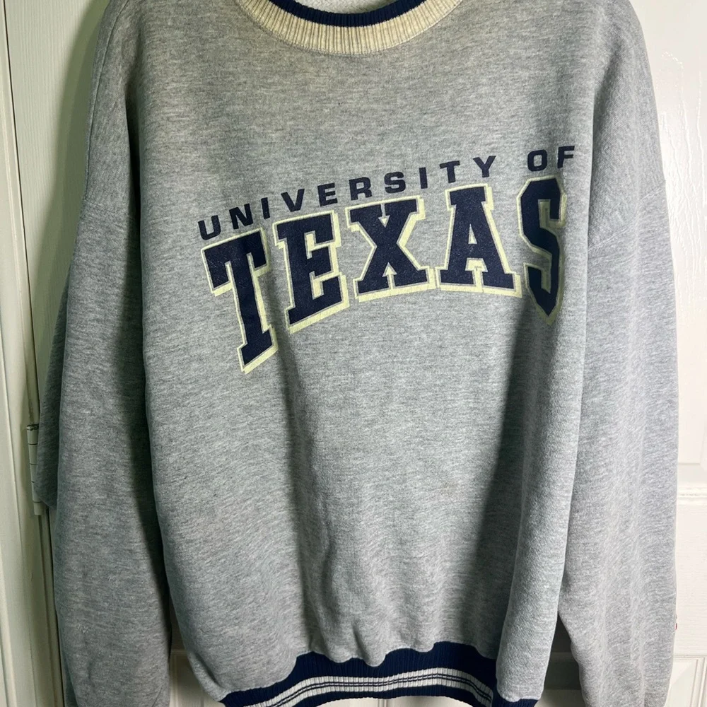 Vintage Gray University of Texas Sweater Large